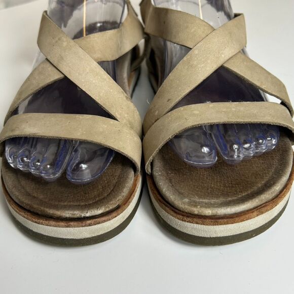 Merrell Juno Tan Nubuck Leather Backstrap Active Sandals Size 8 - Picture 5 of 10